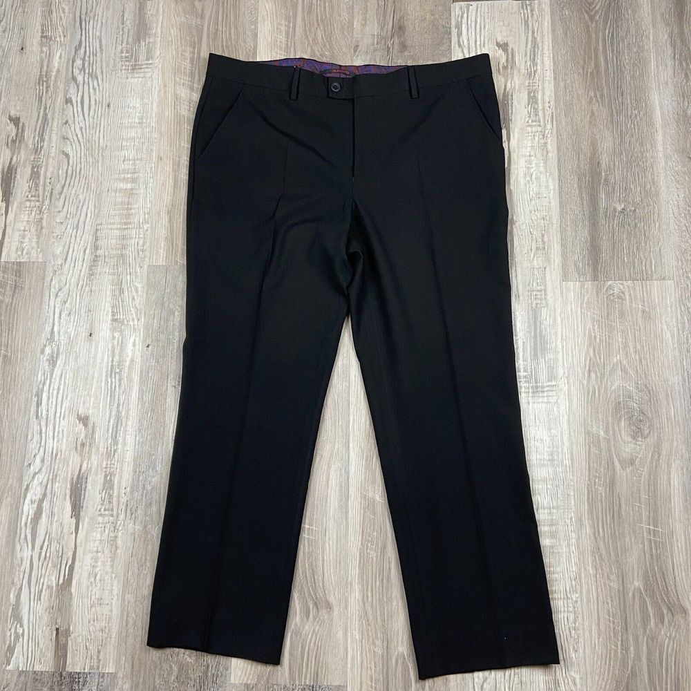 Alberto‎ Ceramica Pants Mens 42x30* Black Modern Fit Straight Pockets Structure